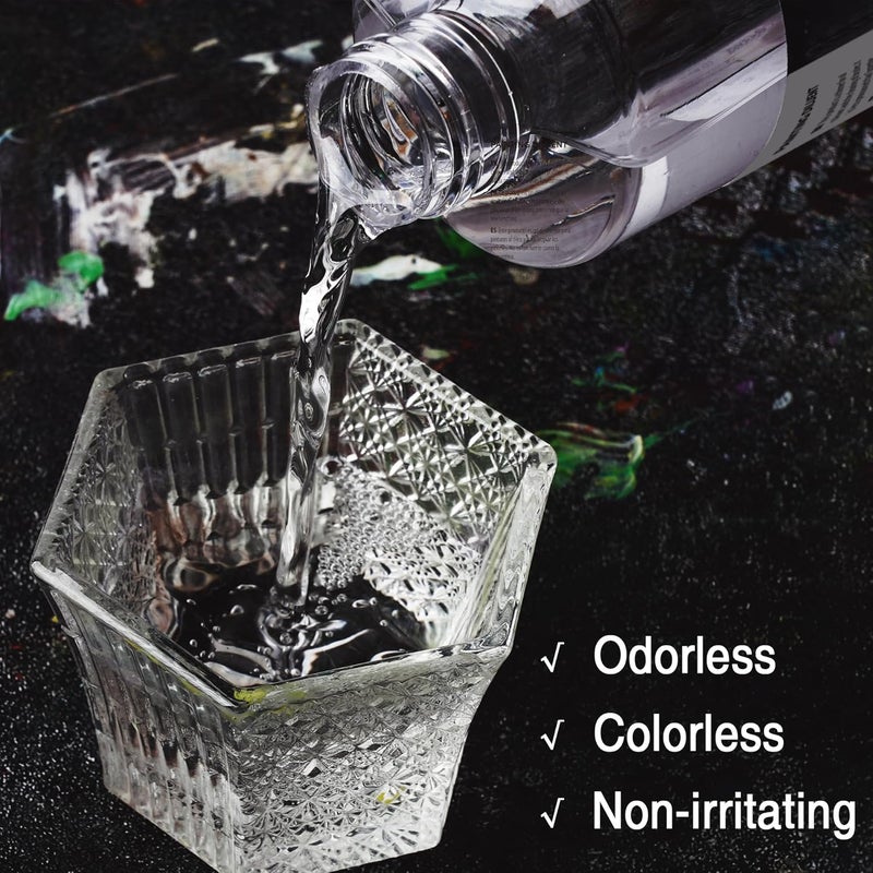 Phoenix Oil Paint Thinner - 16.9 Fl Oz./ 500ml Oil Brush Cleaner, Odorless Painting Diluent, Mineral Spirits Refined Solvent, Painting Medium for Artists - Image 2